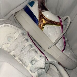 Kurt Geiger Kids Shoes - White with Multicolor Accents